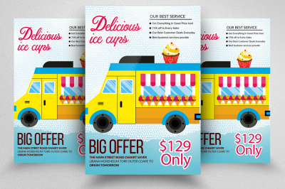 Ice Cream Flyer Template