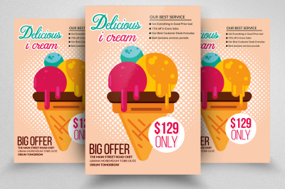 Ice Cream Flyer Template