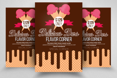 Ice Cream Flyer Template