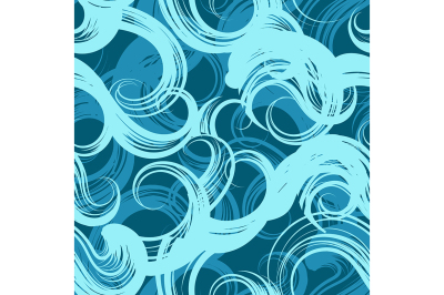 Abstract Waves Seamless Pattern