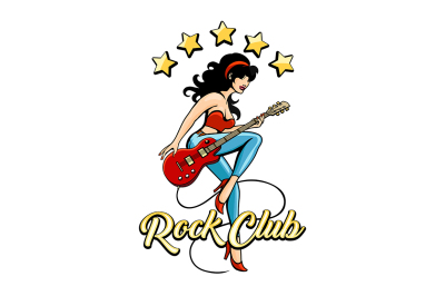 Rock Club Retro Poster