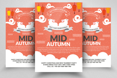 Mid Autumn Flyer Template