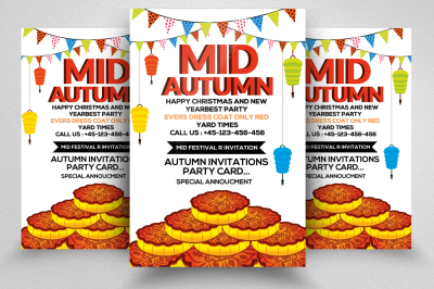 Mid Autumn Flyer Template