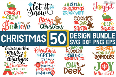 MEGA Christmas Bundle SVG PNG EPS DXF Cutting Files