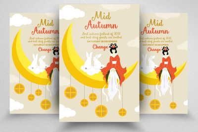 Mid Autumn Flyer Template