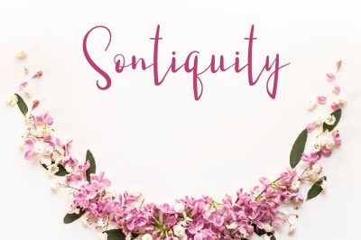 Sontiquity font by watercolor floral designs