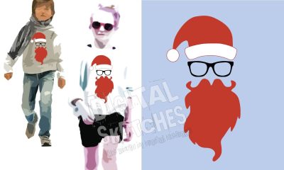 Santa Claus Cut File Christmas Vector Silhouette