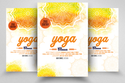 Yoga Classes Flyer Template