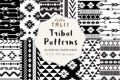 Black and White Tribal Patterns