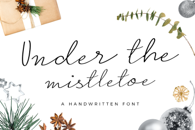 Under the Mistletoe- Script Font