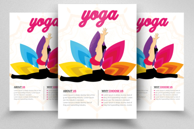 Yoga Classes Flyer Template