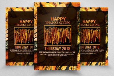 Thanks Giving Party Flyer