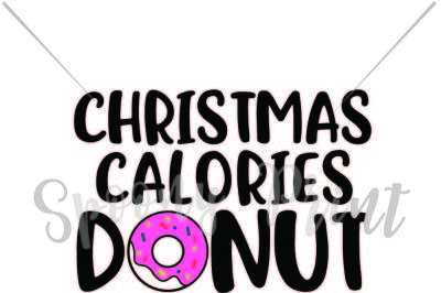 Christmas calories donut count