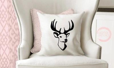 Deer Antlers Wild Cut File Vector Silhouette