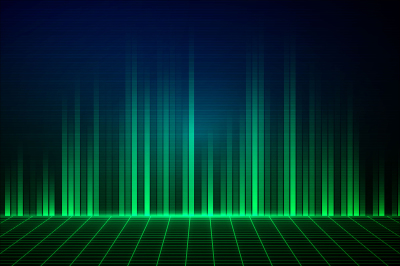 Abstract green equalizer background