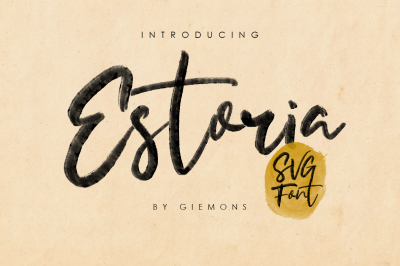 Estoria Script - SVG Font