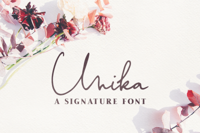Unika Lite | a signature font