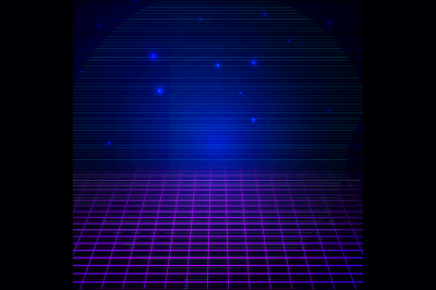 Retro sci fi background