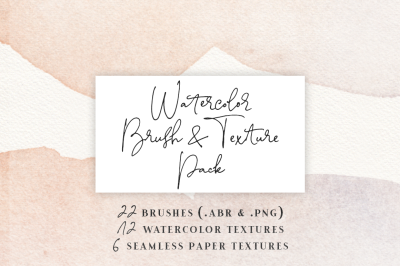 Watercolor Brush & Texture Pack