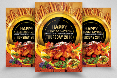 Thanks Giving Party Flyer