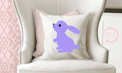 Bunny Cut File Animals Vector Silhouette .SVG .DXF