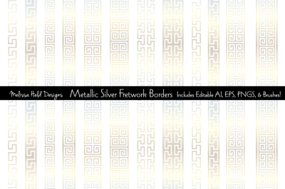 Silver Fretwork Border Patterns
