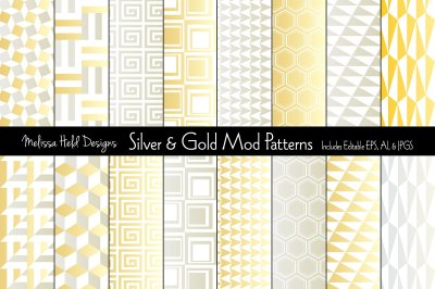 Silver & Gold Mod Patterns