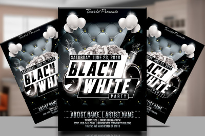 Black and White Flyer Template