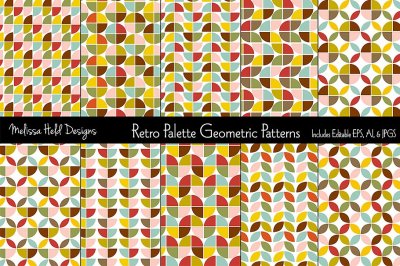 Retro Palette Geometric Patterns