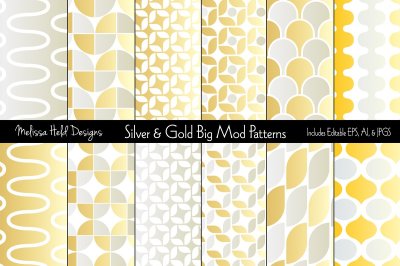 Silver & Gold Big Mod Patterns