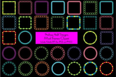 Mod Frames Clipart