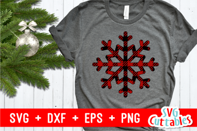 Buffalo Plaid Snowflake | Cut File