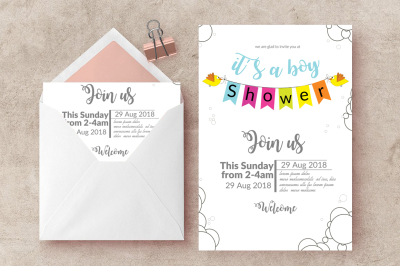 Baby Shower Flyer Template