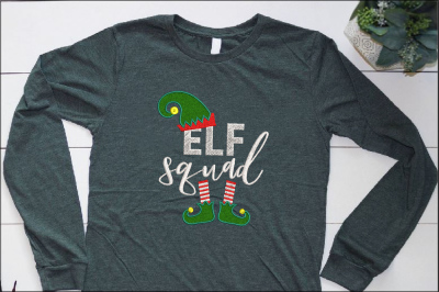 Applique Elf squad Christmas Hat Designs for Embroidery santa elf 26a