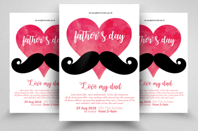 Fathers Day Flyer Template