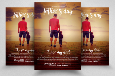 Fathers Day Flyer Template