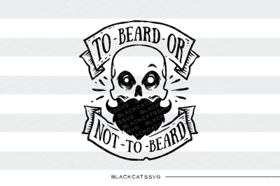 To beard or not to beard - SVG file