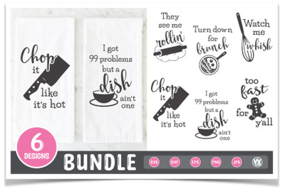 Kitchen Towel SVG Bundle