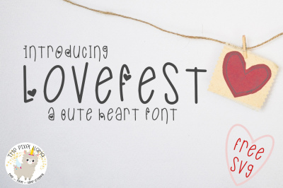 LoveFest A Cute Heart Font