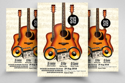 Music Night Flyer Template