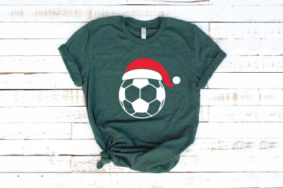 Santa Soccer Hat Christmas svg Elf sweater 1140S