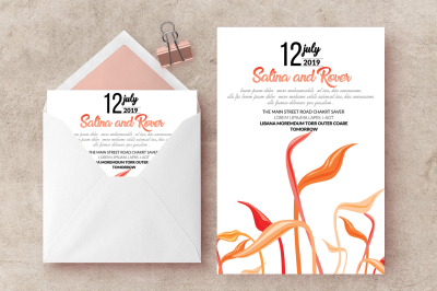 Wedding Invitation Card Template