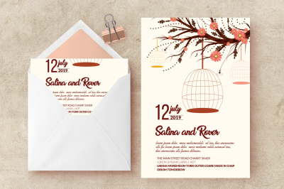 Wedding Invitation Card Template