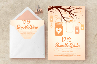 Wedding Invitation Card Template