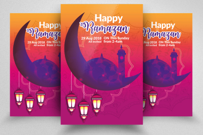 Happy Ramadan Flyer Template