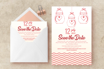 Save The Date Invitation  Card 