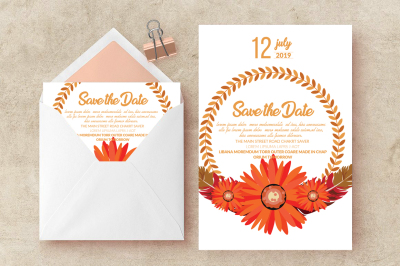 Wedding Invitation Card Template