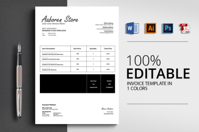 Business Invoice Word Template