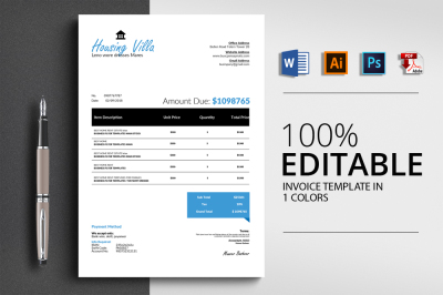  Invoice Word Template