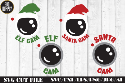 Santa Cam and Elf Cam SVG Cut File